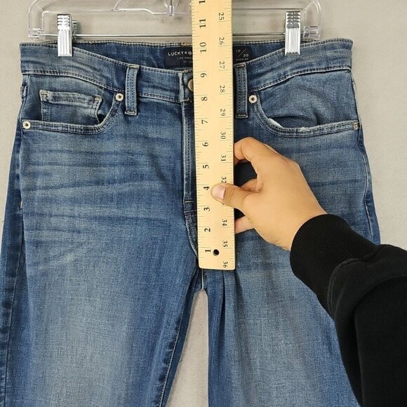 Lucky Brand Sweet Boot Jeans Womens 30 Blue Distressed Country Western Cowgirl - Picture 6 of 14